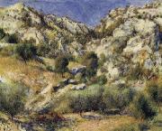 Pierre Renoir Rocky Crags at L'Estaque oil painting artist
